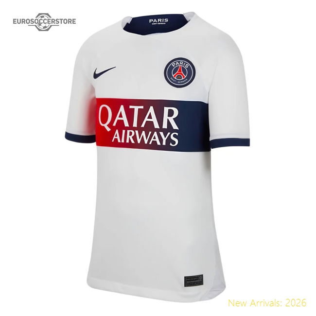 2023-2024 PSG Away Shirt (Kids) (Mbappe 7)-Vantage Point Soccer